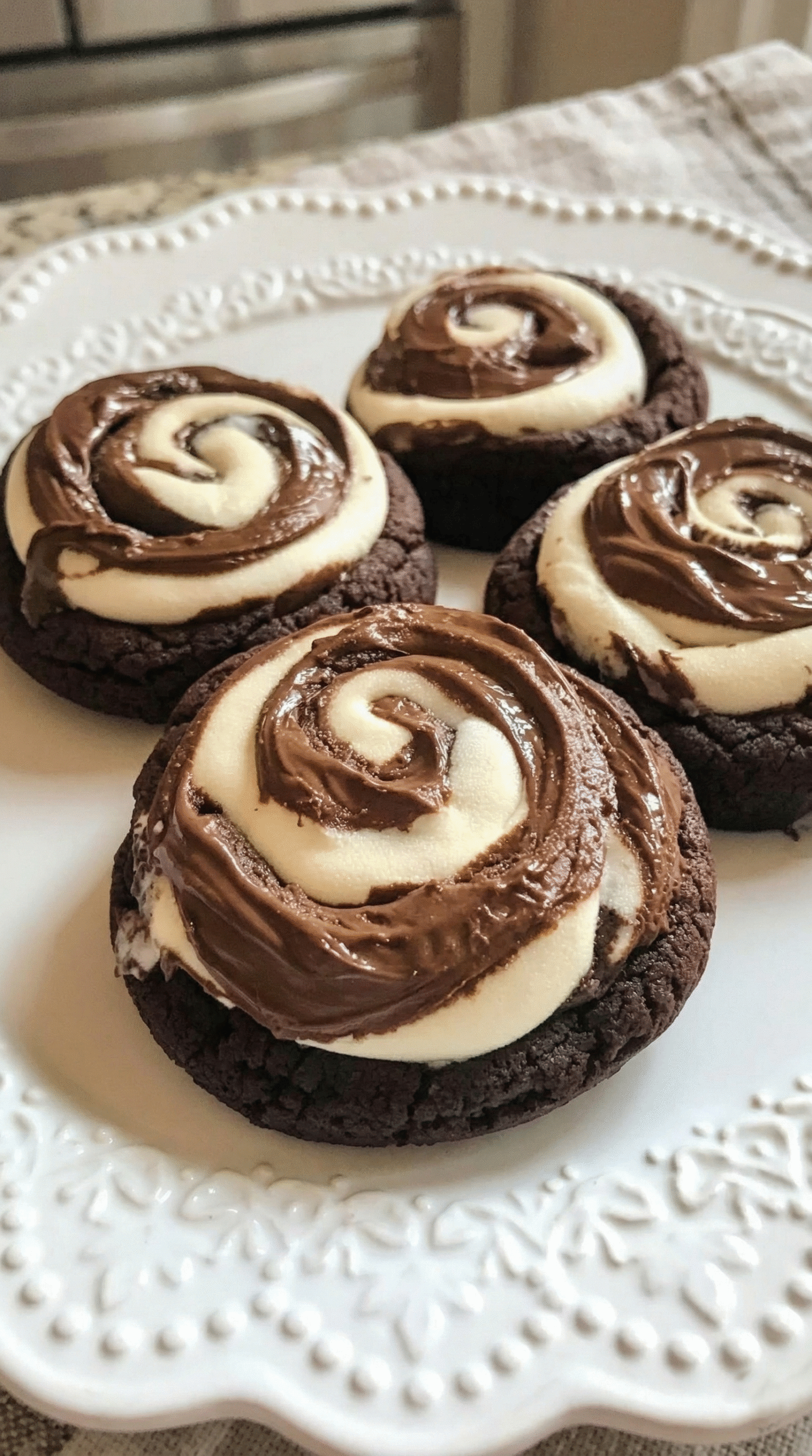 Marshmallow Swirl Cookies